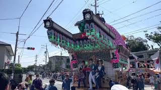 八幡津島神社祭典2022上組千秋楽神社前爆走