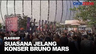 Suasana Jelang Konser Bruno Mars di JIS, Antrean Penonton Mengular Picu Kemacetan