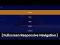 Responsive Navigation Bar with HTML, CSS and javascript - Responsive Menu Bar Tutorial