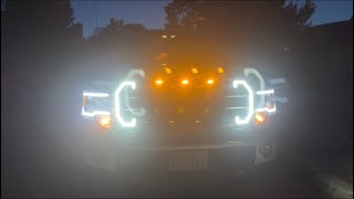 How to install AMOffRoad SWITCHBACK SEQUENTIAL LED DRL HEADLIGHTS W/DRL LED TUBE BAR(2009-2014)