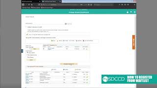 mySDCCD - How to Register from the Waitlist with Permission Number (Add Code)