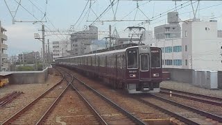 2016.05.25 阪急 8000系 8020F 通勤特急 梅田 行き 通過 園田駅 阪急電車 阪急電鉄