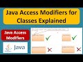 Java Access Modifiers for Classes Explained | Java Tutorial