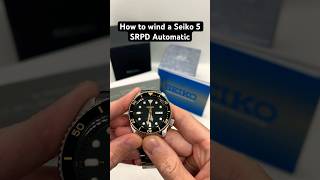 How to wind a Seiko 5 SRPD Automatic Watch with the 4R36 Movement