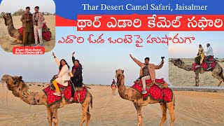 ఎడారి ఓడ ఒంటె పై హుషారుగా |Thar Desert Camel Safari, Jaisalmer | థార్ ఎడారి కేమెల్ సఫారి, జైసల్మేర్