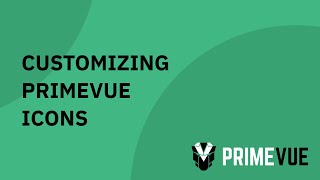 Custom Icons with PrimeVue