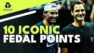 10 Iconic Federer vs Nadal Points 😍