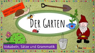 Deutsch lernen: der Garten/ 17 Wörter für Anfänger / German for beginners, garden