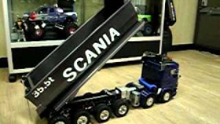 [알씨굿닷컴] 1/14 SCANIA DUMP TRUCK / 6축 대형 덤프트럭 12X6 스크류 방식 덤핑