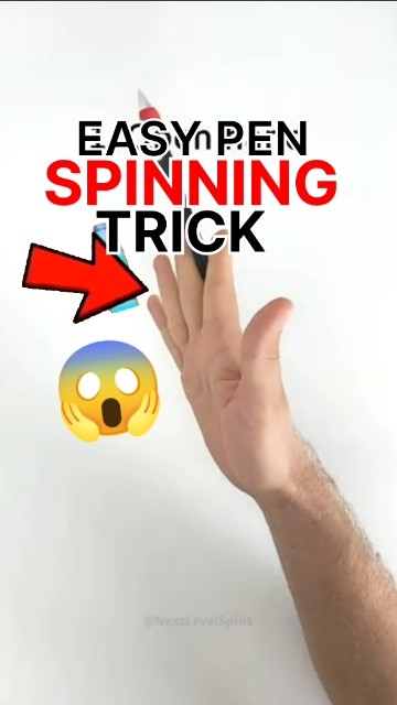 Easy Pen Spinning Trick ёяш ёяцкя п Youtube