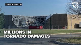 Menards in Three Rivers, Michigan assessing millions in damage from EF-2 tornado