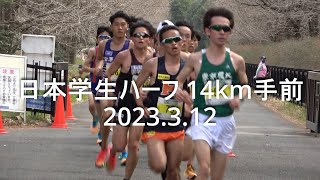 日本学生ハーフマラソン『14Km手前/駒澤･東農･法政･青学･國學院･創価など混戦』2023.3.12