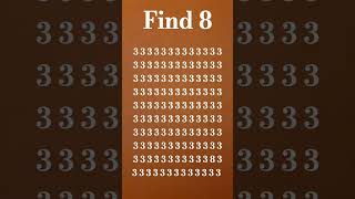 Find 8 #puzzle  #challenge #maths #shorts