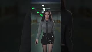 #224 #notfromtiktok beautiful chinese sexy girl leather and highheels latex