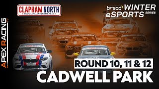 2025 Clapham North BRSCC Winter eSports Series | Rounds 10, 11 \u0026 12 at Cadwell Park