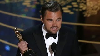 Leo's Surprising Oscars Speech - Leonardo DiCaprio Wins The Oscar (HD) Best Actor