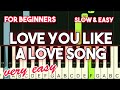 SELENA GOMEZ - LOVE YOU LIKE A LOVE SONG | SLOW & EASY PIANO TUTORIAL