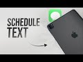 How to Schedule a Text on iPad (tutorial)