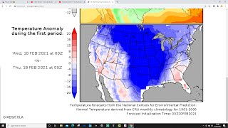 USA Forecast: Dangerous Cold From North To South (10-02-21)