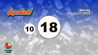 Wisconsin Lottery Evening Draw 01/27/2025