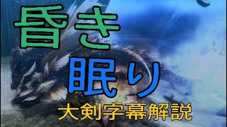 【MHF-Z】星4　辿異種イナガミ　大剣ソロ　字幕解説