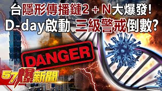 【疫情最新】台「隱形傳播鏈2＋N」大爆發！ D-day啟動 「三級警戒」倒數？-邱敏寬 李正皓 王任賢 徐俊相《57爆新聞》精選篇 網路獨播版-1900-1