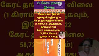 இன்று தங்கம் விலை உயர்வு: எவ்வளவு தெரியுமா? | GOLD RATE TODAY | #shorts