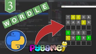 How to make Wordle Game in Pygame - Tutorial for beginners (Part 3)