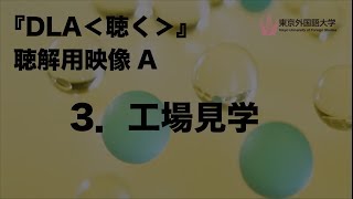 [東京外国語大学］『DLA＜聴く＞』聴解用映像　A　3．工場見学