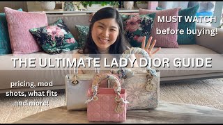 The Ultimate Lady Dior Guide - size comparisons, mod shots, what fits and more!