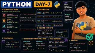 Python Tutorial Day 7: Lists & Tuples Complete Guide for Beginners