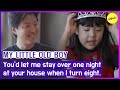 [MY LITTLE OLD BOY] You'd let me stay over one night at your house when I turn eight.. (ENGSUB)