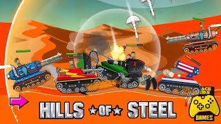 2 Xe Tăng Bắn Nhau Trên Đồi | 2Vs2 Mode Titan Tank | Hills Of Steel | Tank For Kids