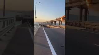 #SONDAKİKA Kırım'ı Rusya'ya bağlayan köprüde patlamalar #shorts