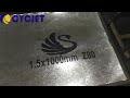 cycjet galvanized sheet large format inkjet printing system galavnize sheet logo printing machine