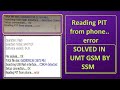 SAMSUNG  READ PIT ERROR PROBLEM SOLVE 100% SUCCESS ON UMT GSM TOOL  BY SSM