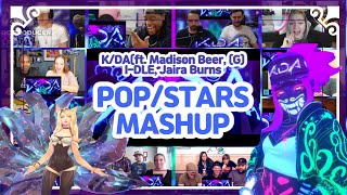 K/DA (ft. Madison Beer, (G)I-DLE, Jaira Burns) "POP/STARS" reaction MASHUP 해외반응 모음