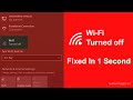 How To Turn On WiFi On Windows 10  | WiFi not working | WiFi turned off