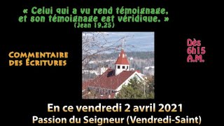 Méditation du Vendredi Saint avec des extraits de l'évangile de la Passion