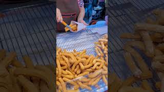 #ปาท่องโก๋สเปน Churros #ตลาดเซฟวัน #โคราช #streetfood #thailand #foodlover #jarnzab #จารย์แซ่บ