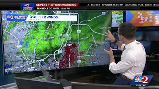 Severe Thunderstorm Warning issued for Seminole, Orange counties