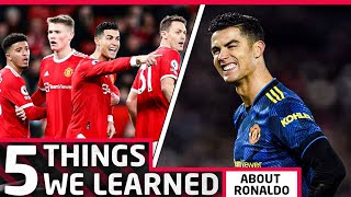 5 Things We Learned About Cristiano Ronaldo & His Return To Manchester United
