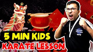 5 Minute Brain Break For Kids | Karate At Home Lunar New Year Lesson Dojo Go