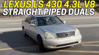 2003 Lexus LS 430 4.3L V8 Exhaust Sound w/ Straight Pipes!