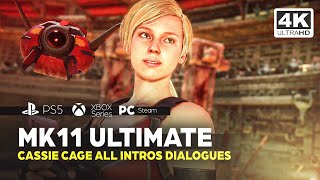 MORTAL KOMBAT 11 ULTIMATE - CASSIE CAGE ALL INTROS DIALOGUES (PS5)✔️4K ᵁᴴᴰ 60ᶠᵖˢ
