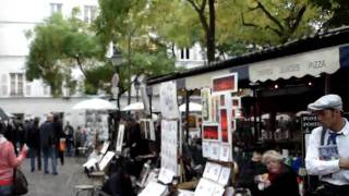 Pintores y exposiciones en Montmartre