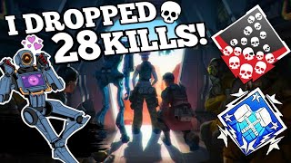 CRAZY 28 SOLO KILLS WITH PATHFINDER! - Apex Legends