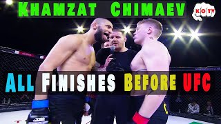Khamzat Chimaev Before UFC All Fights Highlights
