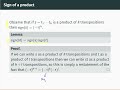 math0007 video 13 sign of a permutation