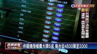 歡唱KTV有望降價? 伴唱機授權費大降5成－民視新聞